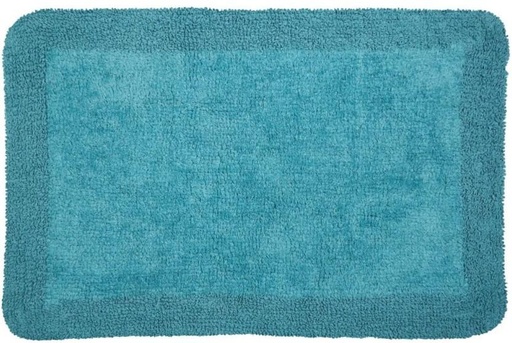 [MATHFXNETFQRC4MD] Home Living Monaco Reversible Bath Mat Duck Bathroom Mat (Blue, 55cm x 85cm)