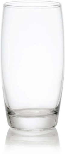 [GLSH9PZ9AFUZUJ2S] Consol (Pack of 4) Glasgow Hi-Ball Glasses Water/Juice Glass Set (400 ml, Clear)