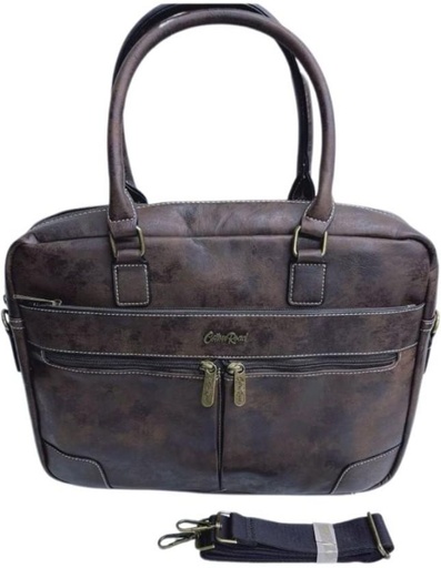 [LBYHC4CRC6JMBG7B] Cotton Road 18 inch Laptop Messenger Bag (Brown)