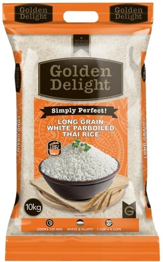 [RICH4V4W9ZGXQTQE] Golden Delight  Thai Long Grain Rice (Parboiled) (10 kg)