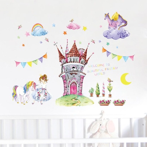 [WLPH4GUDYH9UEEH7] HEALTHY LIFE PRODUCTS SK 9302 Fantasy Multicolour Wallpaper (90 cm x 61 cm)