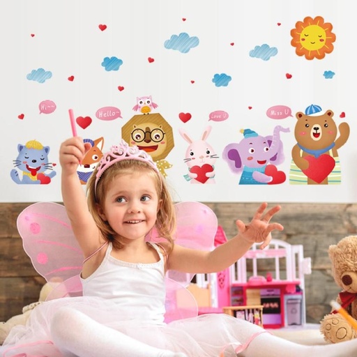 [WLPH4GUD8MJZYSGD] HEALTHY LIFE PRODUCTS SK 9322 Animation & Cartoons Multicolour Wallpaper (90 cm x 61 cm)