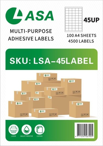 [PLBH5MT2PEAGNY8D] LASA 9901036311386 Self Adhesive Paper Label (WHITE)